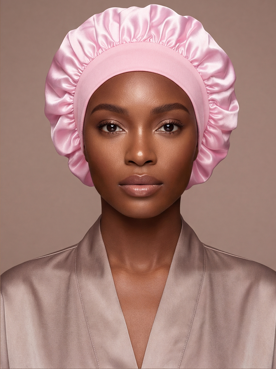 Pink Silky Bonnet