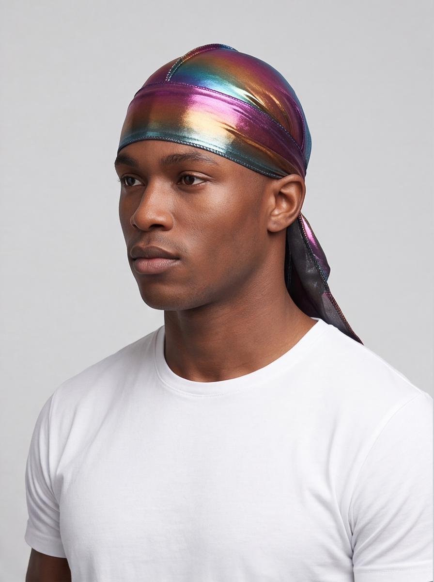 Multicoloured Holographic Durag
