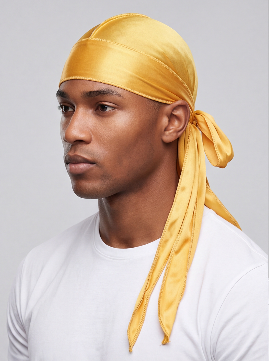 Yellow Silky Durag