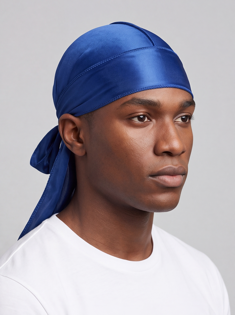 Blue Satin Durag