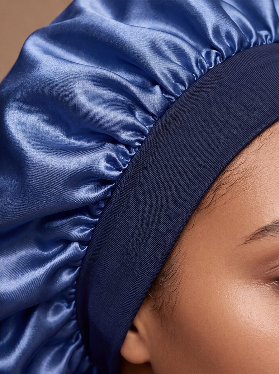 Blue Silky Bonnet