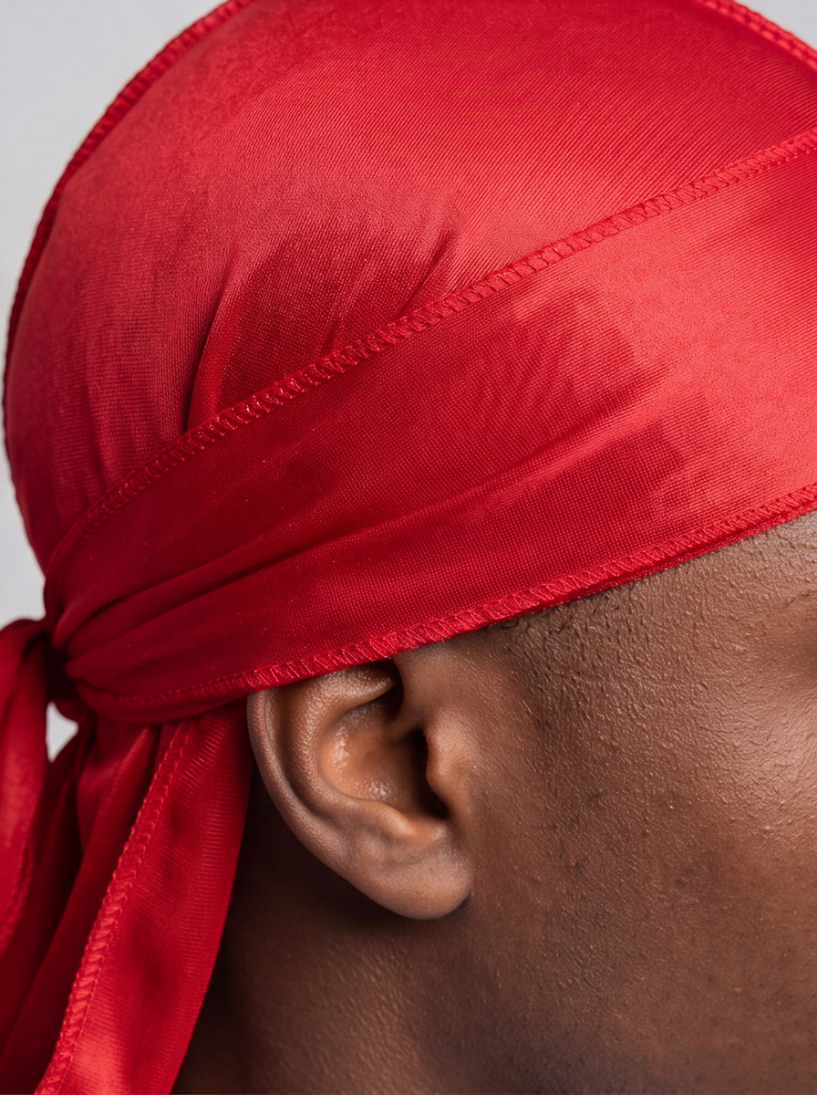 Red Silky Durag