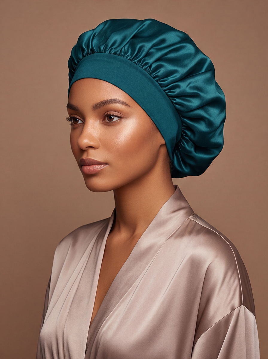 Teal Silky Bonnet