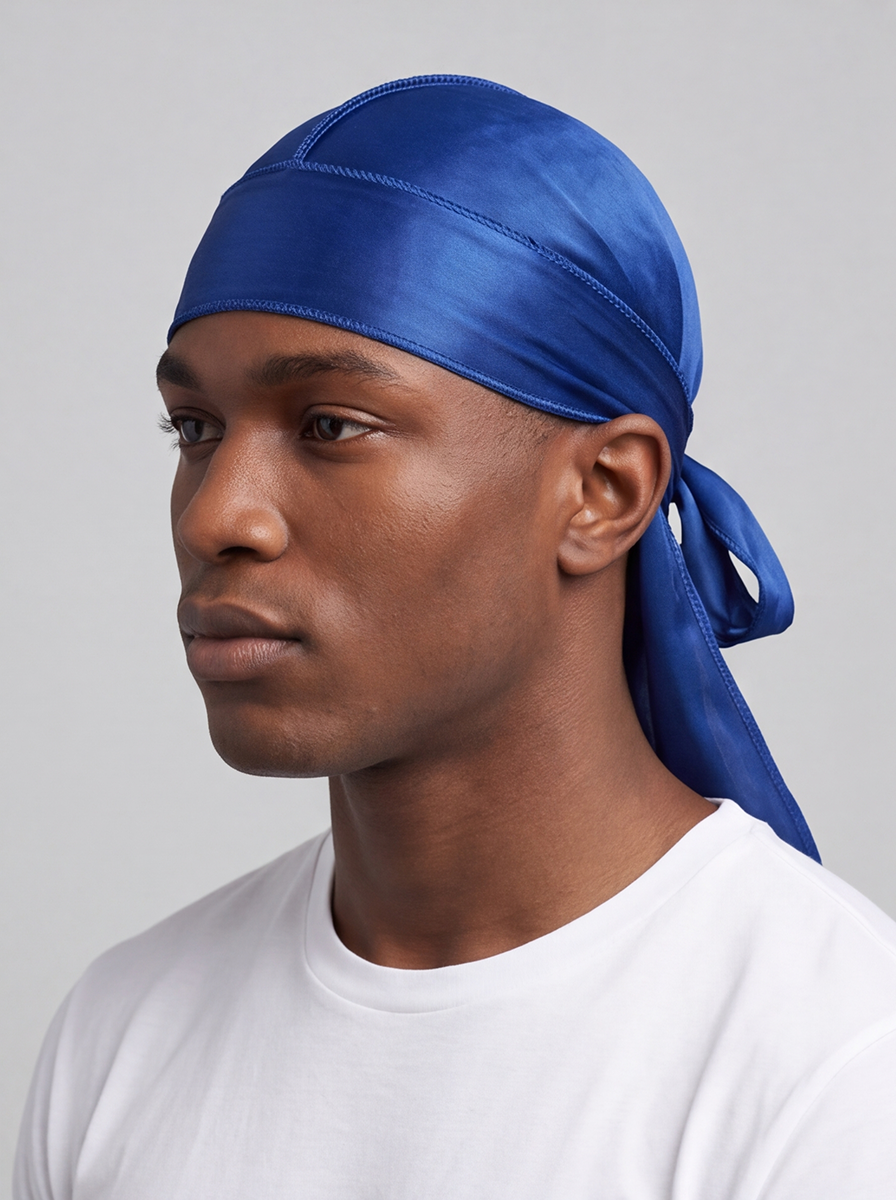 Blue Satin Durag