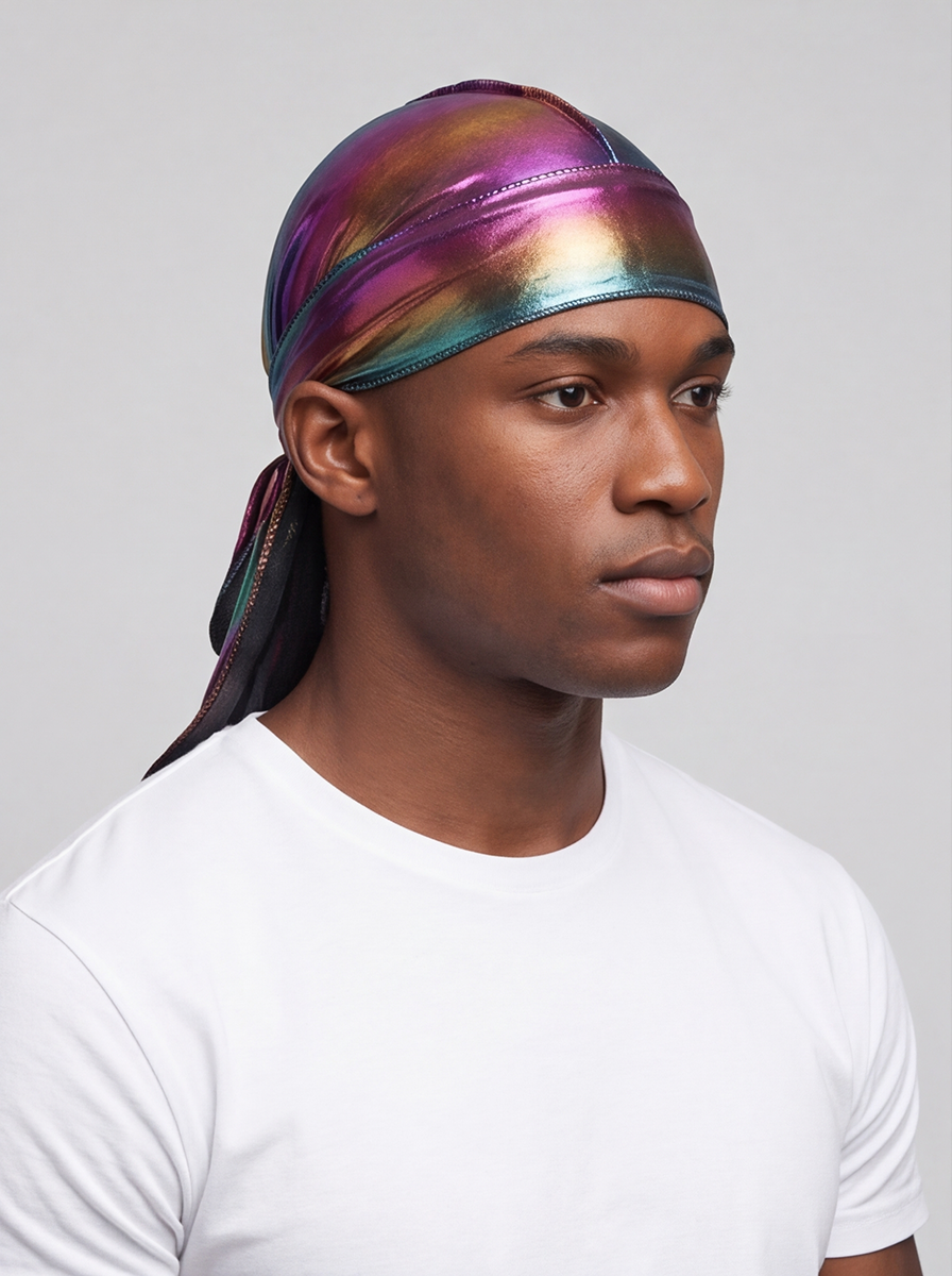Multicoloured Holographic Durag
