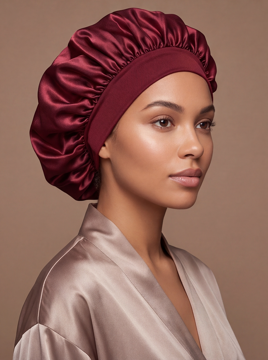 Red Satin Bonnet